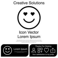 Emoticon-Symbolvektor eps 10 vektor