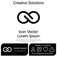 Infinity-Icon-Vektor eps 10 vektor