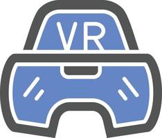 VR-Brille-Icon-Stil vektor