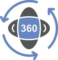 360-Grad-Icon-Stil vektor