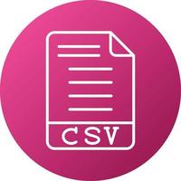 csv-ikonstil vektor