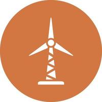 vindkraftverk ikon stil vektor