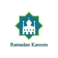 ramadhan logotyp bakgrund ikon vektorillustration vektor
