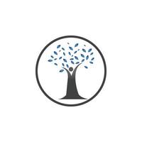 mänskliga träd och horn logotyp koncept designmall vektor