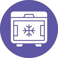 Tiefkühlschrank-Icon-Stil vektor