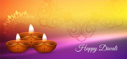 Glückliches Diwali, das buntes Design glüht vektor