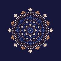 Vektor-Punkt-Malerei-Mandalas. Aborigine-Stil der Punktmalerei vektor