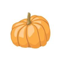 Halloween-Kürbis-Symbol Orangenkürbis für Ihr Design. Halloween-Urlaub. Vektor-Illustration. vektor