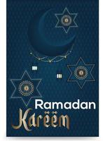 ramadan mubarak luxus islamischer hintergrund mit dekorativer verzierung goldene laterne und stern ramadan hintergrund mit goldener laterne und moschee. vektor