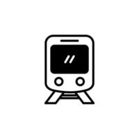 zug, lokomotive, transport durchgezogene linie symbol vektor illustration logo vorlage. für viele Zwecke geeignet.