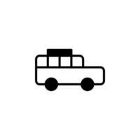 taxi, taxi, reise, transport durchgezogene linie symbol vektor illustration logo vorlage. für viele Zwecke geeignet.