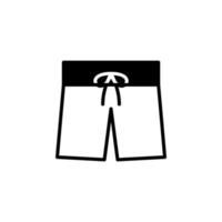 shorts, casual, byxor hel linje ikon vektor illustration logotyp mall. lämplig för många ändamål.