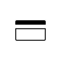 kreditkort, betalning fast linje ikon vektor illustration logotyp mall. lämplig för många ändamål.