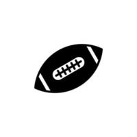 American Football, Rugby durchgezogene Linie Symbol Vektor Illustration Logo Vorlage. für viele Zwecke geeignet.