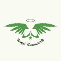 Engel-Cannabis-Logo vektor