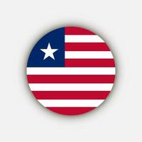 Land Liberia. Liberia-Flagge. Vektor-Illustration. vektor