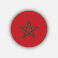 landet marocko. marockos flagga. vektor illustration.
