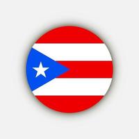 Land Puerto Rico. Puerto-Rico-Flagge. Vektor-Illustration. vektor