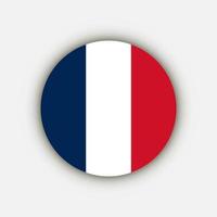 landet Frankrike. Frankrikes flagga. vektor illustration.
