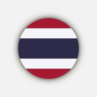 land thailand. Thailand-Flagge. Vektor-Illustration. vektor