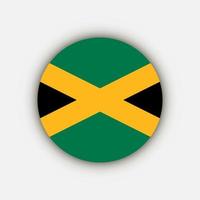 country jamaica. jamaica flagga. vektor illustration.