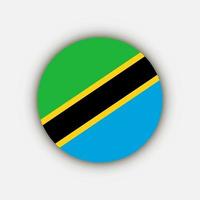 Land Tansania. Tansania-Flagge. Vektor-Illustration. vektor