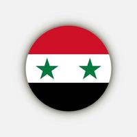 landet syrien. syriens flagga. vektor illustration.