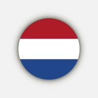 Land Karibik Niederlande. karibische niederlande flagge. Vektor-Illustration. vektor