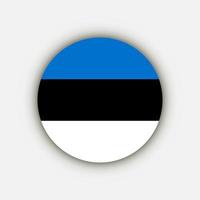 Land Estland. estnische flagge. Vektor-Illustration. vektor