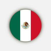 Land Mexiko. Mexiko-Flagge. Vektor-Illustration. vektor