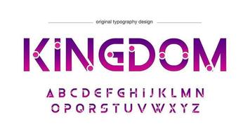 lila abstrakt futuristisk typografi vektor