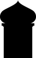 Moschee-Tür-Silhouette für Ramadan-Dekoration vektor