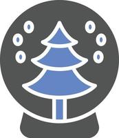 Schneekugel-Icon-Stil vektor