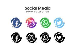 Social Media-Vektor-Logo-Sammlung vektor