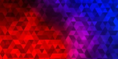 ljusblå, röd vektorbakgrund med trianglar. vektor