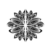 lotus tatueringsmönster i enkel stil. isolerat. vektor