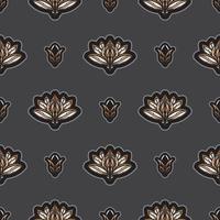 seamless mönster med lotusblommor. dyr och lyxig stil. bra för tapeter, tyg, vykort och tryck. vektor illustration.