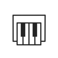 einfaches Piano-Vektorsymbol vektor