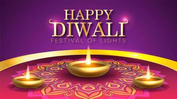 Diwali ljusfestivalen i Indien vektor