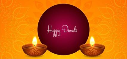 Heller einfacher Diwali-Hintergrund vektor