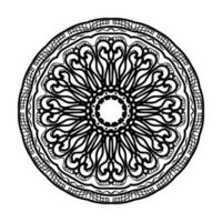 handgezeichnetes Mandala. dekoration in ethnischer orientalischer gekritzelverzierung. vektor