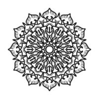 handritad mandala. dekoration i etniska orientaliska doodle prydnad. vektor