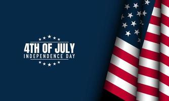 amerikanischer unabhängigkeitstag hintergrund. vierter Juli. vektor