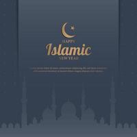 islamisk nyår bakgrund. vektor