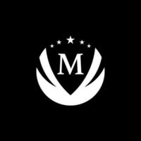 bokstaven m logotyp koncept. vektor illustration