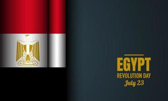 Egyptens revolutionsdag bakgrund. passar för gratulationskort, affisch och banderoll. vektor