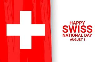schweizisk nationaldag bakgrund. vektor