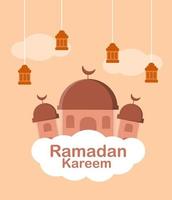 ramadan kareem, glad ramadan, gratulationskort och banner mall. islamisk semester bakgrund. vektor illustration