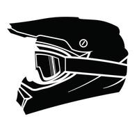 Dirt-Bike-Helm-Vektor-Illustration vektor