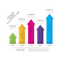 Diagramm und Grafik, Webdatenbericht und Präsentation vektor